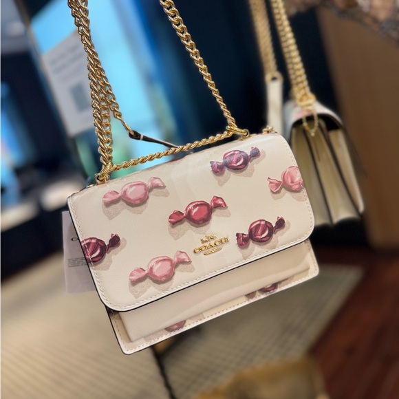 Coach Handbags - Coach Ivory Candy Print Shoulder Bag